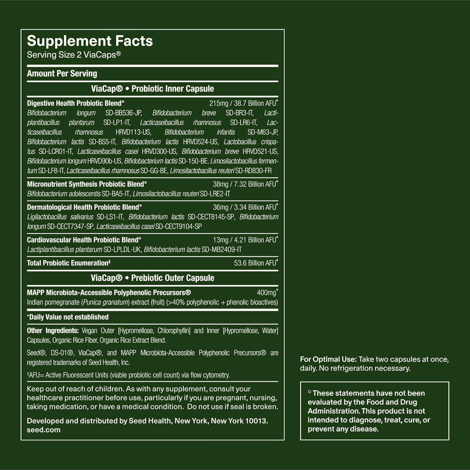 image:imageSeed 14 Day Gut Reset Prebiotic and Probiotic for Women amp Men Digestive Health Gut Health Rapid Gut Recovery Bloating amp Constipation Relief Vegan amp ShelfStable 28 Capsules 14Day Supply