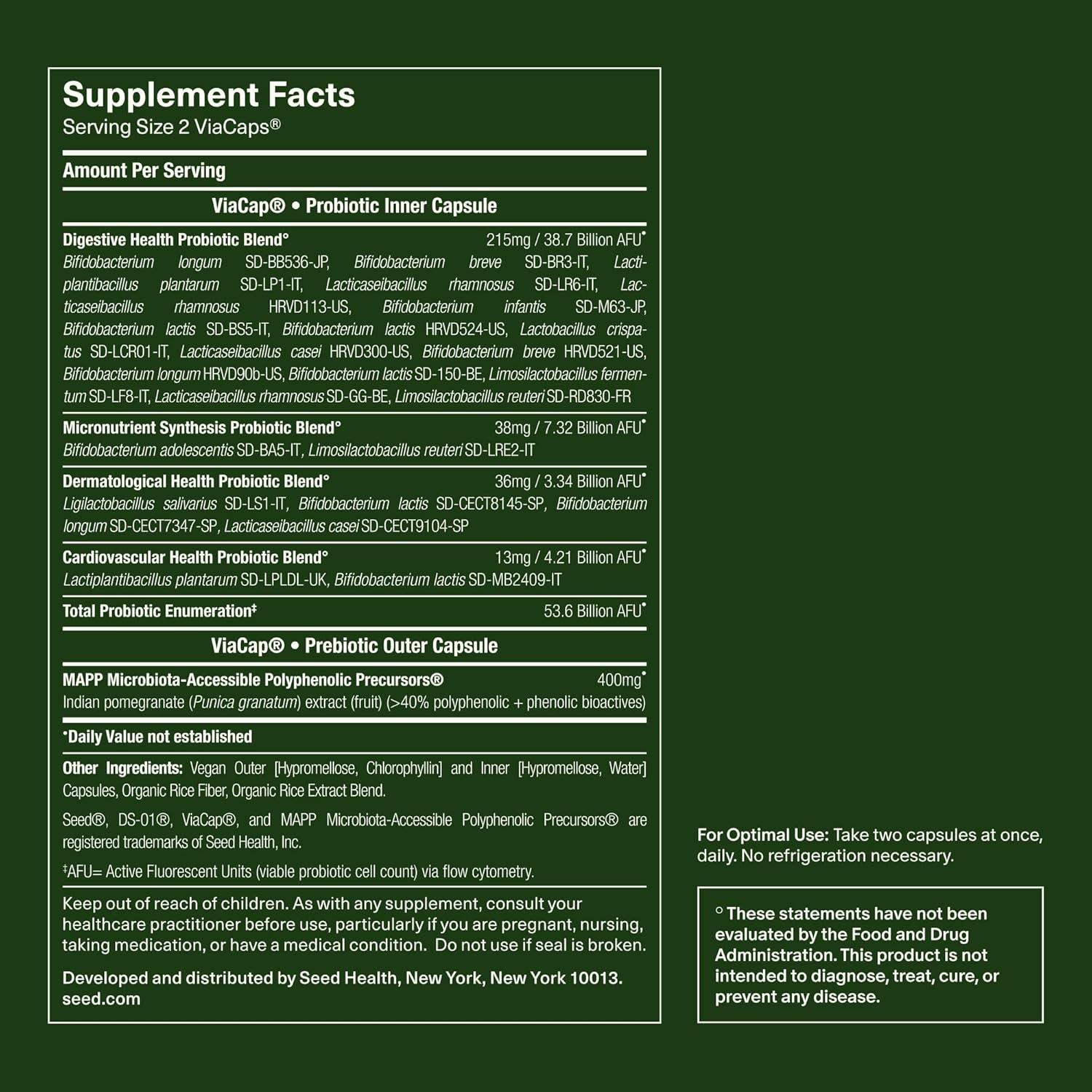 image:imageSeed DS01 Daily Synbiotic amp PM02 Sleep Restore Bundle Probiotic and Sleep Aid for Women and Men Vegan 30Day Supply