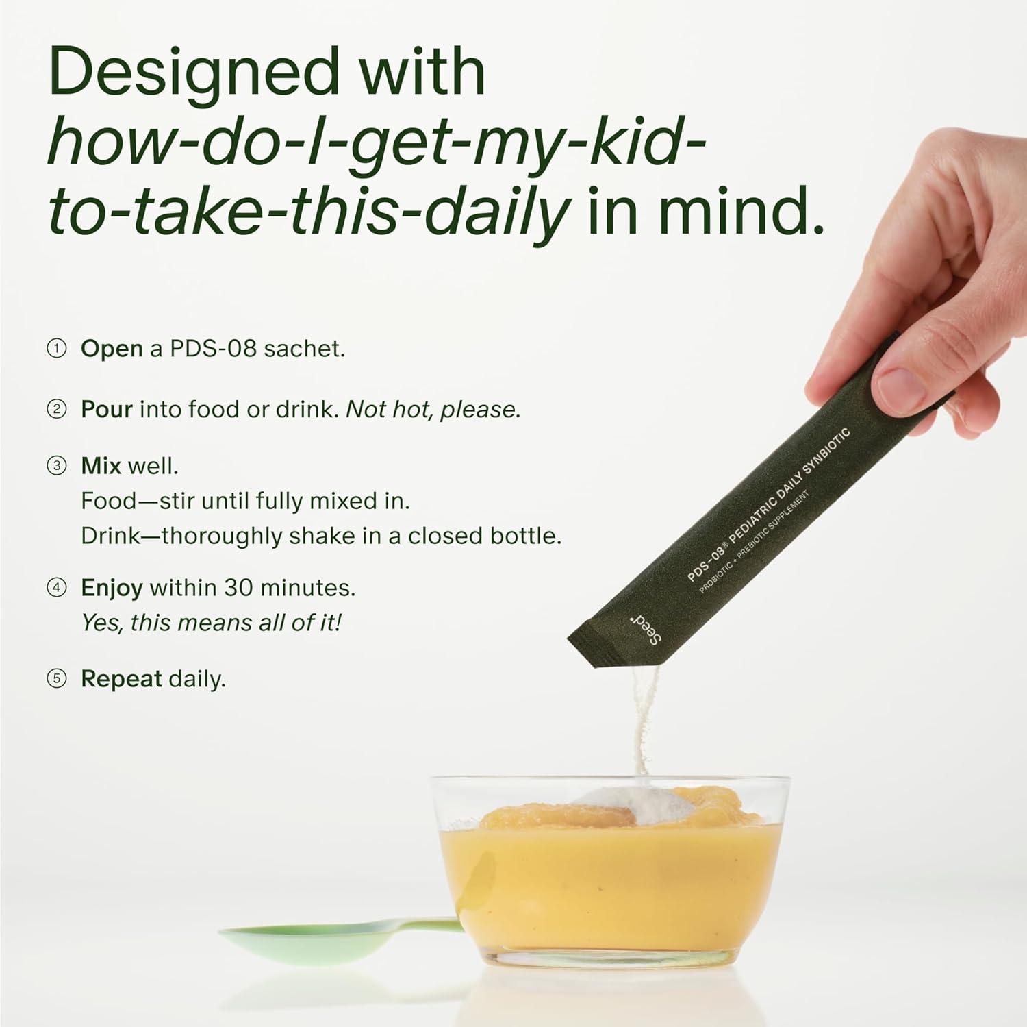 image:imageSeed DS01 Daily Synbiotic for Adults PDS08 Pediatric Synbiotic for Kids Ages 317 Prebiotics and Probiotics 2Piece Bundle